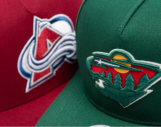 Kappe Mitchell & Ness - Minnesota Wild - Double Clutch Pro Snapback - Green