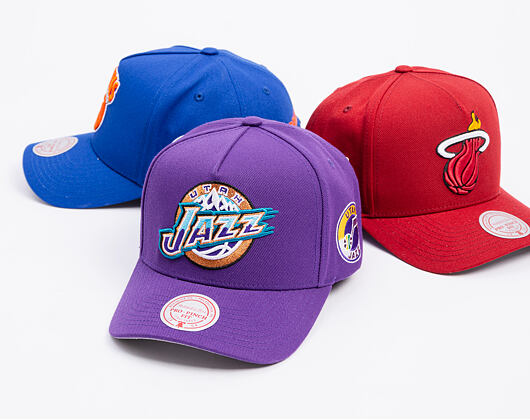 Kappe Mitchell & Ness - Utah Jazz - Double Clutch Pro Snapback Hwc - Purple