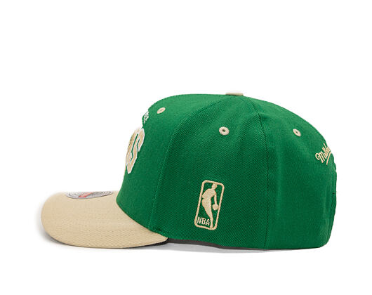 Kappe Mitchell & Ness - NBA Team Arch Snapback - Milwaukee Bucks - Green / Beige
