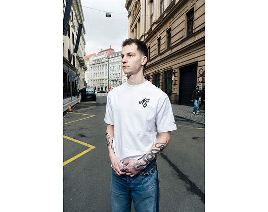 T-Shirt New Era - Floral Graphic Oversized Tee - White