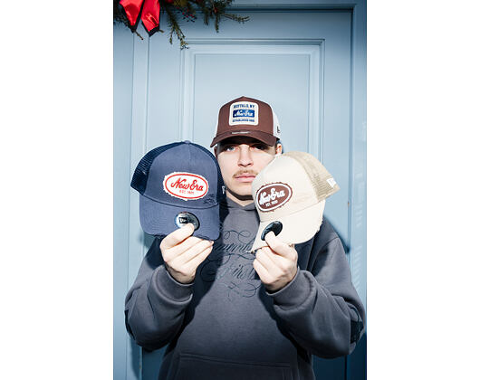 Kappe New Era - Branded Patch 9FORTY Trucker - Chestnut Brown