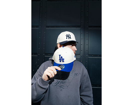 Kappe New Era - MLB Colorblock 9FORTY M-CROWN - LA Dodgers - Cream
