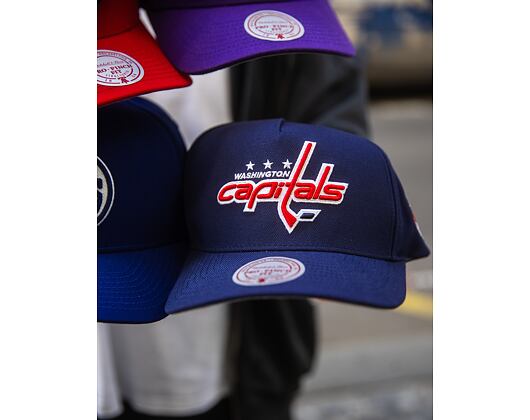 Kappe Mitchell & Ness - Washington Capitals - Double Clutch Pro Snapback - Navy