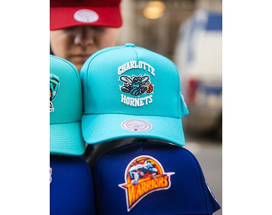 Kappe Mitchell & Ness - Charlotte Hornets - Double Clutch Pro Snapback Hwc - Teal