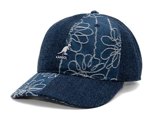 Kappe Kangol - TRENDS PACK - Denim Mashup Baseball - Medium Blue Floral