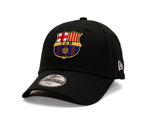 Kinder Kappe New Era - Core Logo 9FORTY Kids - Barcelona FC - Black