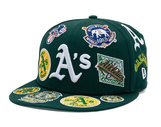 Kappe New Era - MLB All Over Logo 59FIFTY - Oakland Athletics - Team Color
