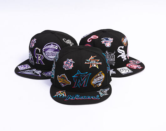 Kappe New Era - MLB All Over Logo 59FIFTY - Miami Marlins - Team Color