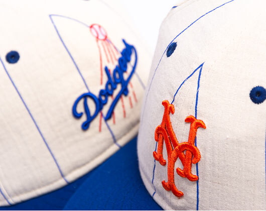 Kappe New Era - MLB Retro Linen Pinstripe 59FIFTY Retro Crown - NY Mets - Team Color