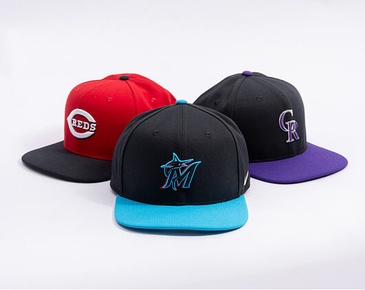 Kappe Nike - Dri-Fit Pro - Miami Marlins - Black 00A/Light Current Blue