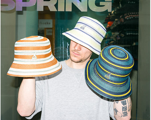 Hut Kangol - Tropic Resort Stripe Lahinch - Butter Chiffon Multi
