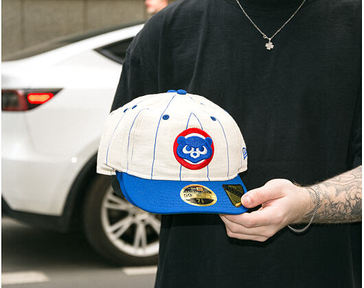 Kappe New Era - MLB Retro Linen Pinstripe 59FIFTY Retro Crown - Chicago Cubs - Team Color