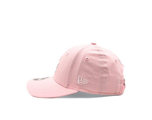 Kinder Kappe New Era - MLB Linen 9FORTY M-CROWN - LA Dodgers - Pink Rouge / White