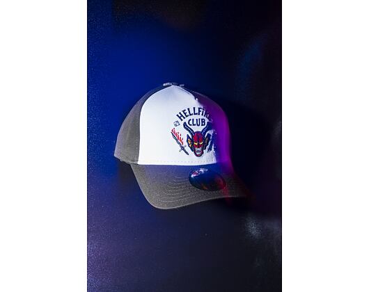Kappe New Era - Hellfire Club 9FORTY A-Frame - Stranger Things - Black