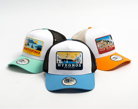 Kappe New Era - Branded Location Patch 9FORTY A-Frame Trucker - Blue