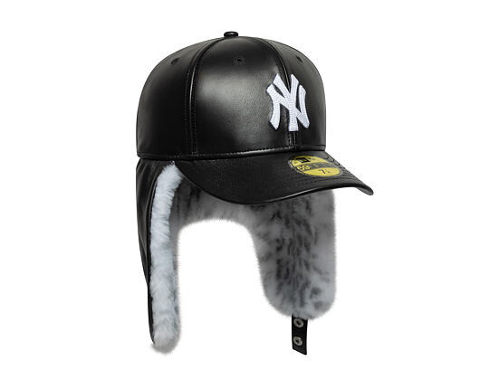 Kappe New Era - MLB Image Drop Faux Fur Dog Ear 59FIFTY - NY Yankees - Graphite