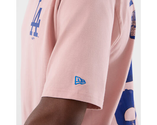 T-Shirt New Era - MLB Cap Graphic Oversized Tee - LA Dodgers - Pink Rouge