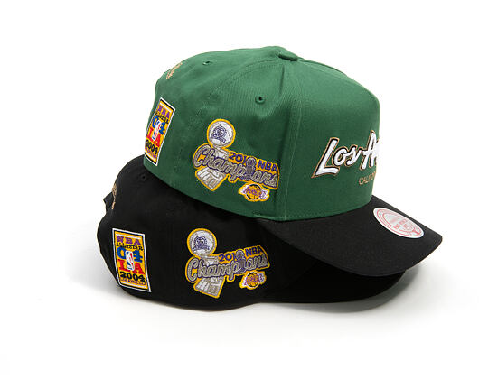 Kappe Mitchell & Ness - NBA - La Script 2.0 - Los Angeles Lakers - Green/Black