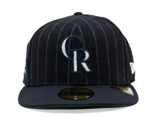 Kappe New Era - MLB Moon Cooperstown 59FIFTY - Colorado Rockies - White And Navy Pinstripe