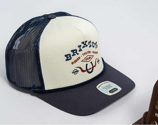Kappe Brixton - Beekman C Np Mp Trucker Hat - Off White/Navy