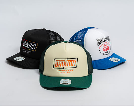 Kappe Brixton - Caldwell Np Hp Trucker Hat - Primal Green/Whitecap/Primal G