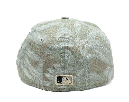 Kappe New Era - MLB Three Looms "Leafy Palm" 59FORTY A-Frame - Detroit Tigers - Stone