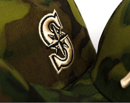 Kappe New Era - MLB Ripstop Camo 59FORTY - Seattle Mariners - Woodland Camo