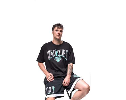 T-Shirt Mitchell & Ness - In The City Wordmark Tee - NBA - New York Knicks -Black