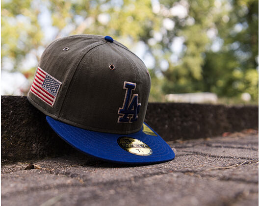 Kappe New Era - MLB Three Looms "American Herringbone" 59FIFTY - LA Dodgers - Team Color