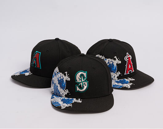 Kappe New Era - MLB "Tidal Wave" 59FIFTY - Seattle Mariners - Black