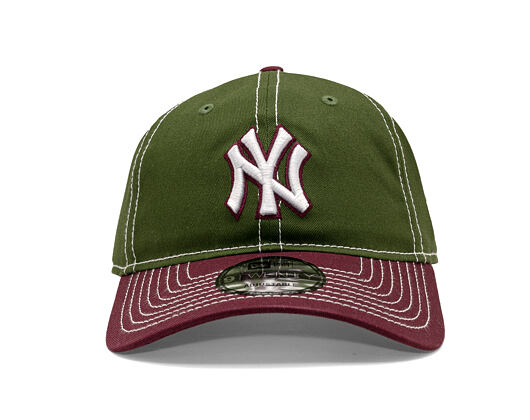 Kappe New Era - MLB "Seasonal 2 Tone" 9TWENTY - NY Yankees - Green / Burgundy
