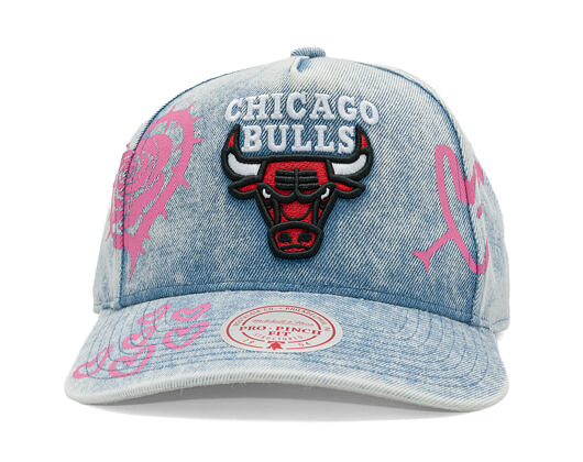 Kappe Mitchell & Ness - Painted Love - NBA - Chicago Bulls - Light Blue