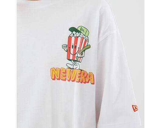 T-Shirt New Era - Branded Food Character Oversized Tee - White