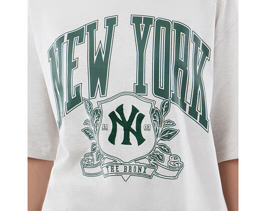 T-Shirt New Era - MLB Arch Graphic Oversized Tee - NY Yankees - Heather Grey