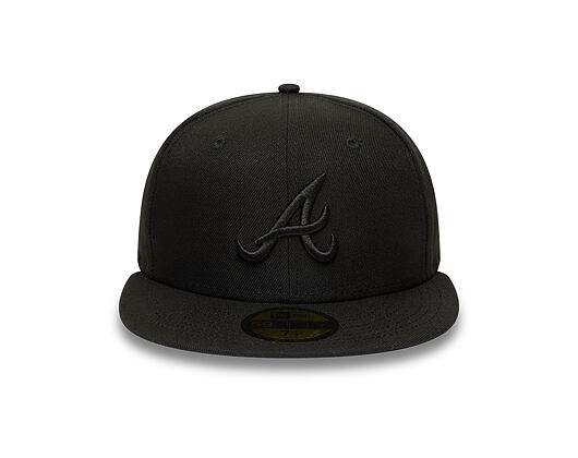 Kappe New Era - MLB Black on Black 59FIFTY - Atlanta Braves - Black
