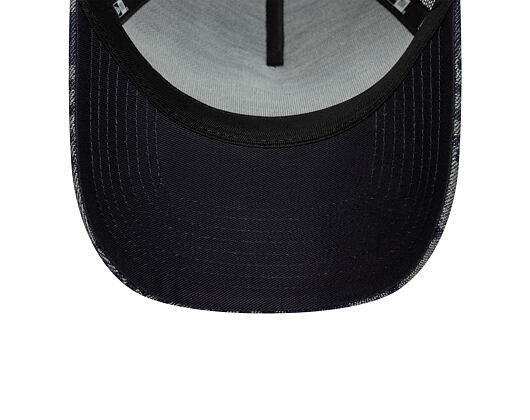 Kappe New Era - F1 Pattern Denim 9FORTY A-Frame Trucker - RED BULL F1 - Navy Blue