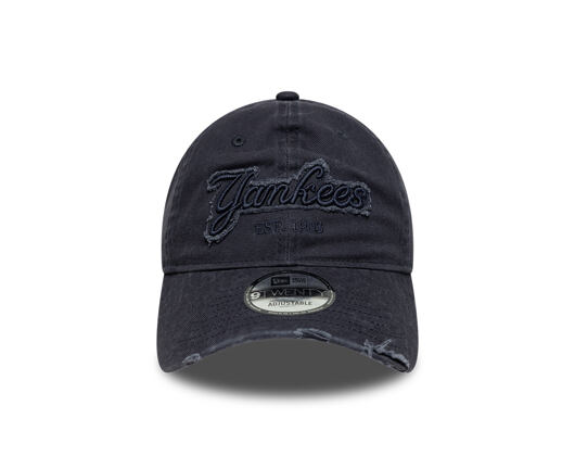 Kappe New Era - MLB Distressed Wordmark 9TWENTY - NY Yankees - Navy
