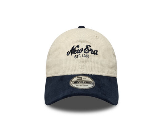 Kappe New Era - Branded Cord Mix 9TWENTY - Cream / Navy