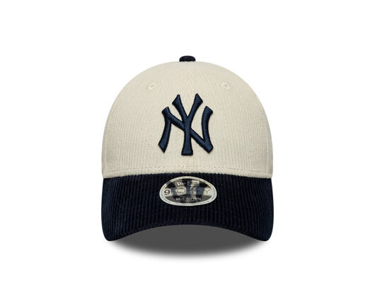Kinder Kappe New Era - MLB Cord 9FORTY M-CROWN - NY Yankees - Cream / Navy