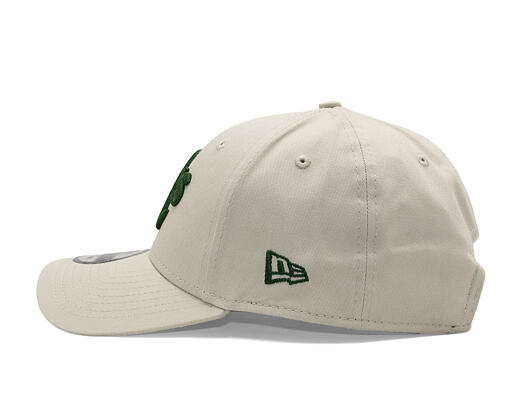 Kappe New Era - MLB League Essential 9FORTY - Oakland Athletics - Stone / Dark Green