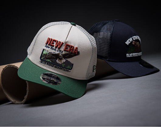 Kappe New Era - Branded Graphic 9FORTY M-CROWN A-Frame Trucker - Navy
