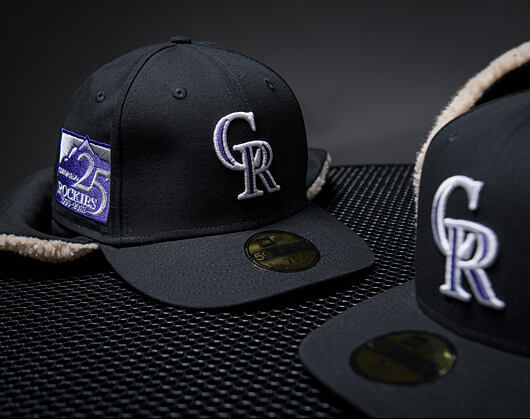 Kappe New Era - MLB World Series Cooperstown Dog-Ear 59FIFTY - Colorado Rockies - Black