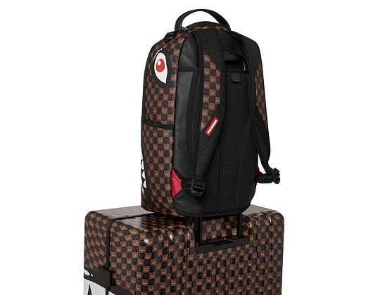 Tasche Sprayground - Sharks In Paris Wtf Bubble Brown Check Full-Size Luggage