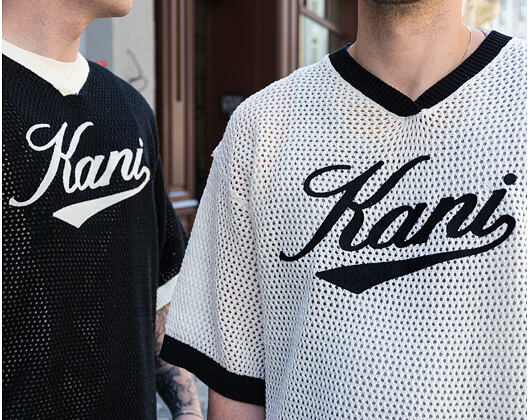 T-Shirt Karl Kani - Cursive Varsity Crochet Boxy T-Shirt Black