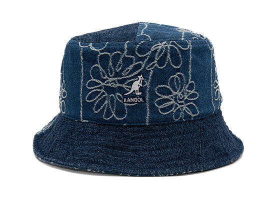 Hut Kangol - TRENDS PACK - Denim Mashup Bucket - Medium Blue Floral