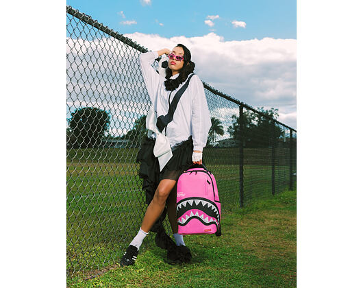Rucksack Sprayground - Shark Central Pink Embroidered Shark Backpack