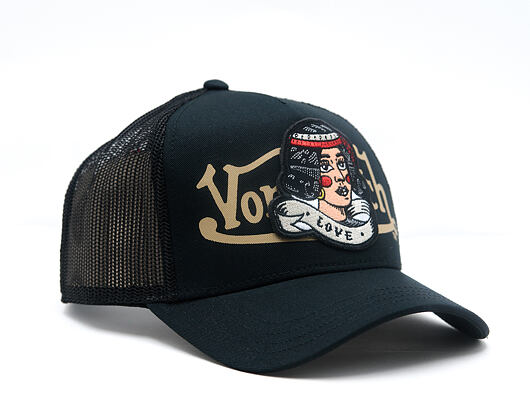 Kappe Von Dutch - Trucker - Love Patch - Black