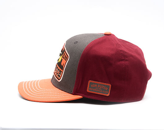 Kappe Von Dutch - Semi Curve - Patch Premium - Red / Orange