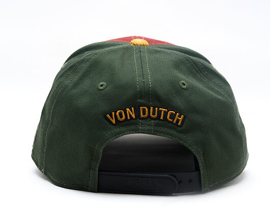 Kappe Von Dutch - Semi Curve - Embroidery Premium - Red / Green