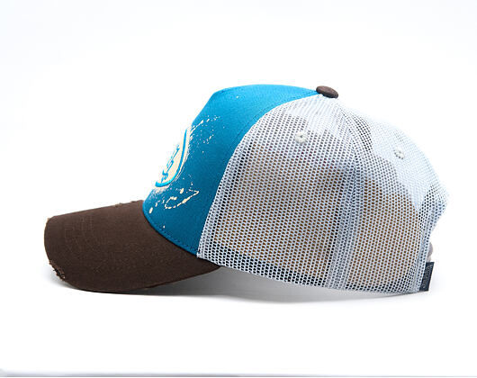 Kappe Von Dutch - Baseball - Print & Embroidery - Light Blue / Brown
